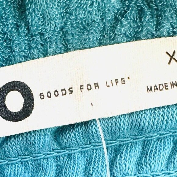 NWT SO Juniors Pullover Shirred Turquoise Terry Cloth Smocked Peplum Tank Sz XXL - Picture 10 of 11